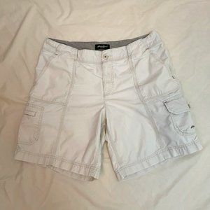 💙 Eddie Bauer Khaki Cargo Shorts Size 10